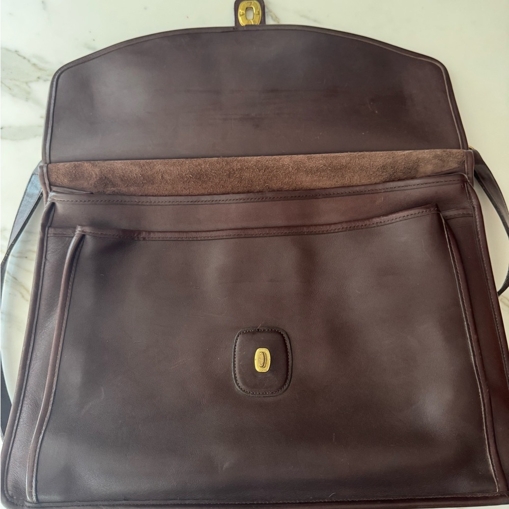 90’s Coach Beekman Briefcase - Dark Brown Leather - Picture 4 of 11